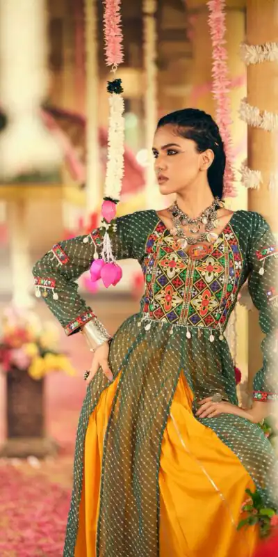 RR 28 Green in Plain Rayon Embroidery Work & Cowrie Work Lehenga Choli . Grab it for ₹2149. Delivery 4-6 Working Days. Shop now. | Bollywood Lehenga, Creative Lehenga, Designer Lehenga, Embroidered Lehenga, Lehenga, Party Wear Lehenga