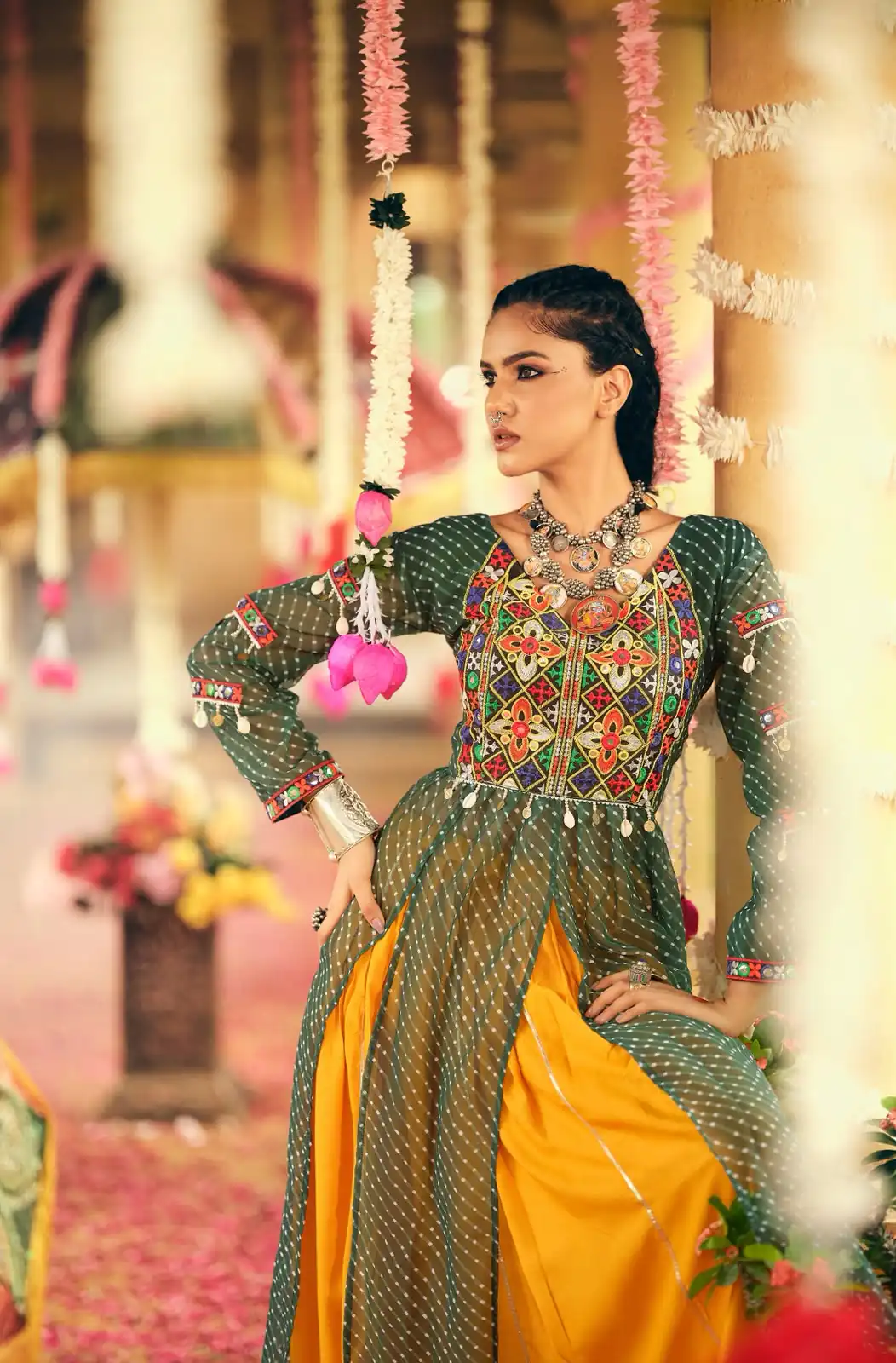 RR 28 Green in Plain Rayon Embroidery Work & Cowrie Work Lehenga Choli . Grab it for ₹2149. Delivery 4-6 Working Days. Shop now. | Bollywood Lehenga, Creative Lehenga, Designer Lehenga, Embroidered Lehenga, Lehenga, Party Wear Lehenga