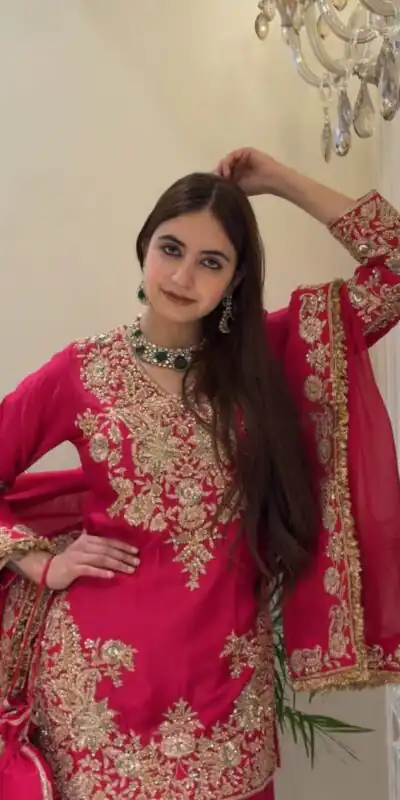 MT 1079 Pink Natural Silk Salwar Suit with Sequins Work & Embroidery Work. Special Price ₹2449. Delivery 4-6 Working Days. Shop now. | Casual Suits, Jump Suits, Creative suits, Designer Suits, Palazzo Suits, Party Wear Suits, Patiala Suits, Salwar suit, Straight Suits