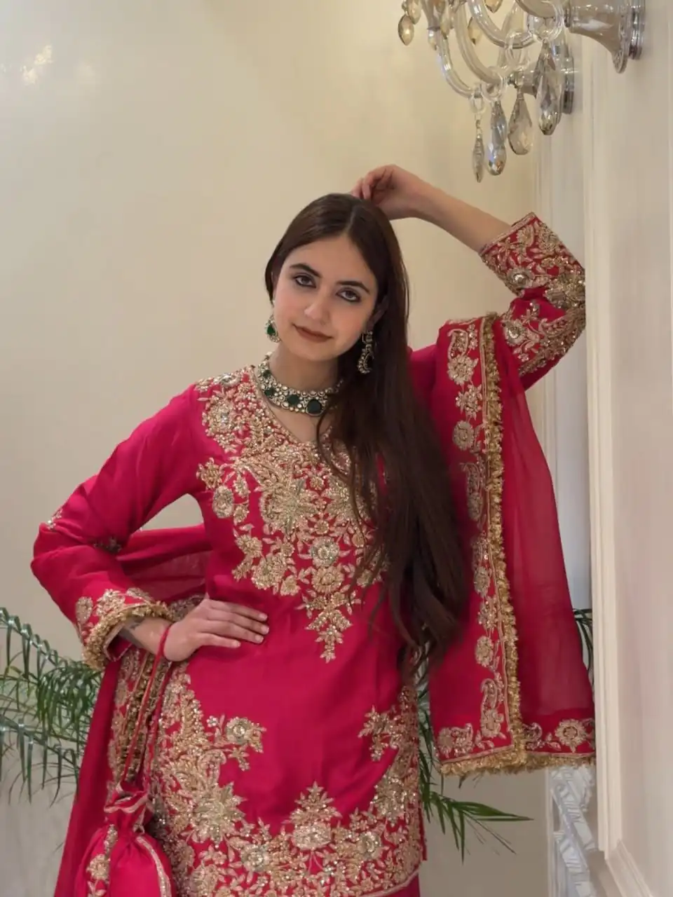 MT 1079 Pink Natural Silk Salwar Suit with Sequins Work & Embroidery Work. Special Price ₹2449. Delivery 4-6 Working Days. Shop now. | Casual Suits, Jump Suits, Creative suits, Designer Suits, Palazzo Suits, Party Wear Suits, Patiala Suits, Salwar suit, Straight Suits