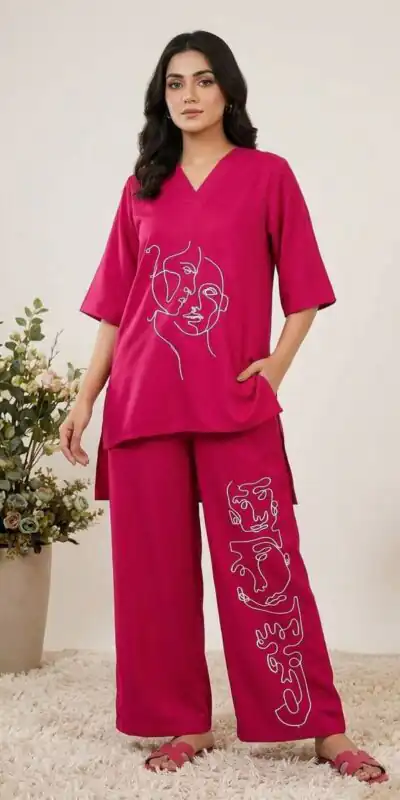 LG 2092 Rani Pink Roman Silk. Sequins Work & Embroidery Work Salwar Suit Festive Deal ₹1699. Delivery 4-6 Working Days. Shop now. | Casual Suits, Jump Suits, Creative suits, Designer Suits, Palazzo Suits, Party Wear Suits, Patiala Suits, Salwar suit, Straight Suits