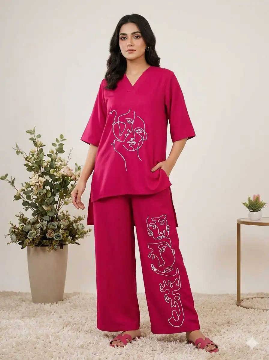 LG 2092 Rani Pink Roman Silk. Sequins Work & Embroidery Work Salwar Suit Festive Deal ₹1699. Delivery 4-6 Working Days. Shop now. | Casual Suits, Jump Suits, Creative suits, Designer Suits, Palazzo Suits, Party Wear Suits, Patiala Suits, Salwar suit, Straight Suits