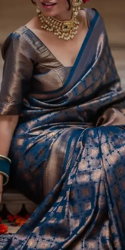 KPR 237 Blue Soft Lichi Silk Cloth Saree Perfect for Wedding, Party, Family Gatherings, Sangeet, Ethnic Day – . Festive Deal ₹1299. Delivery 4-6 Workin | Creative Sarees, Bollywood Sarees, Designer Sarees, Embroidered Sarees, Ethnic Saree, Modern Digital sarees, Party Wear Sarees, Sarees