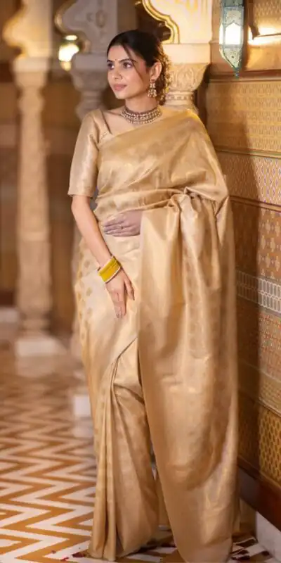 KPR 237 Cream Soft Lichi Silk Cloth Saree Perfect for Wedding, Party, Family Gatherings, Sangeet, Ethnic Day – . Festive Deal ₹1299. Delivery 4-6 Workin | Creative Sarees, Bollywood Sarees, Designer Sarees, Embroidered Sarees, Ethnic Saree, Modern Digital sarees, Party Wear Sarees, Sarees