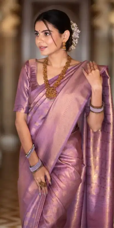 KPR 237 Lavender Soft Lichi Silk Cloth Saree Perfect for Wedding, Party, Family Gatherings, Sangeet, Ethnic Day – . Festive Deal ₹1299. Delivery 4-6 Workin | Creative Sarees, Bollywood Sarees, Designer Sarees, Embroidered Sarees, Ethnic Saree, Modern Digital sarees, Party Wear Sarees, Sarees