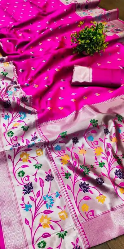 KPR 295 Pink Soft Lichi Silk Cloth Saree Perfect for Wedding, Party, Family Gatherings, Sangeet, Ethnic Day – . Festive Deal ₹1449. Delivery 4-6 Workin | Creative Sarees, Bollywood Sarees, Designer Sarees, Embroidered Sarees, Ethnic Saree, Modern Digital sarees, Party Wear Sarees, Sarees