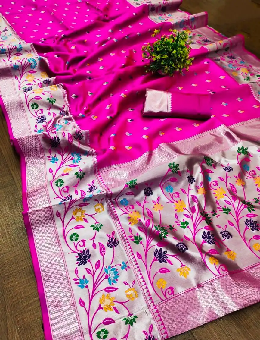 KPR 295 Pink Soft Lichi Silk Cloth Saree Perfect for Wedding, Party, Family Gatherings, Sangeet, Ethnic Day – . Festive Deal ₹1449. Delivery 4-6 Workin | Creative Sarees, Bollywood Sarees, Designer Sarees, Embroidered Sarees, Ethnic Saree, Modern Digital sarees, Party Wear Sarees, Sarees