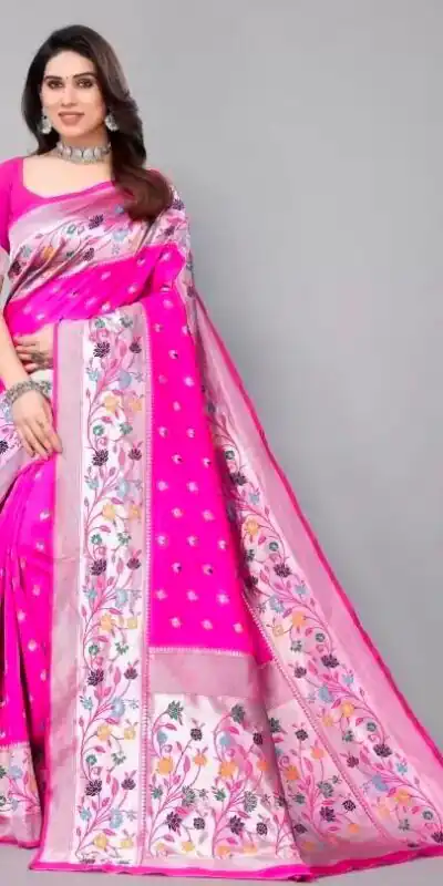 KPR 295 Pink Soft Lichi Silk Cloth Saree Perfect for Wedding, Party, Family Gatherings, Sangeet, Ethnic Day – . Festive Deal ₹1449. Delivery 4-6 Workin | Creative Sarees, Bollywood Sarees, Designer Sarees, Embroidered Sarees, Ethnic Saree, Modern Digital sarees, Party Wear Sarees, Sarees