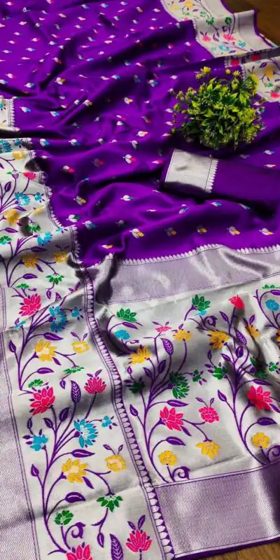 KPR 295 Purple Soft Lichi Silk Cloth Saree Perfect for Wedding, Party, Family Gatherings, Sangeet, Ethnic Day – . Festive Deal ₹1449. Delivery 4-6 Working | Creative Sarees, Bollywood Sarees, Designer Sarees, Embroidered Sarees, Ethnic Saree, Modern Digital sarees, Party Wear Sarees, Sarees