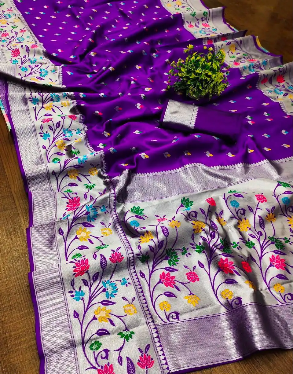 KPR 295 Purple Soft Lichi Silk Cloth Saree Perfect for Wedding, Party, Family Gatherings, Sangeet, Ethnic Day – . Festive Deal ₹1449. Delivery 4-6 Working | Creative Sarees, Bollywood Sarees, Designer Sarees, Embroidered Sarees, Ethnic Saree, Modern Digital sarees, Party Wear Sarees, Sarees