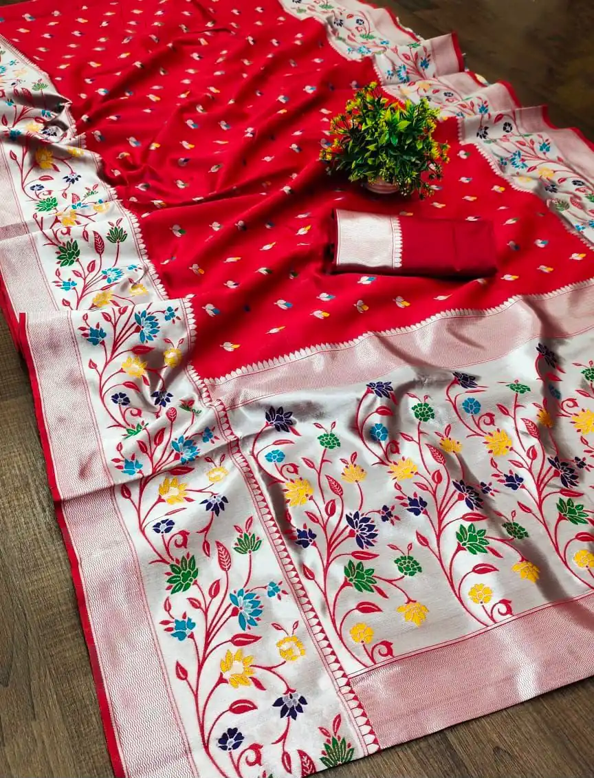 KPR 295 Red Soft Lichi Silk Cloth Saree Perfect for Wedding, Party, Family Gatherings, Sangeet, Ethnic Day – . Festive Deal ₹1449. Delivery 4-6 Workin | Creative Sarees, Bollywood Sarees, Designer Sarees, Embroidered Sarees, Ethnic Saree, Modern Digital sarees, Party Wear Sarees, Sarees