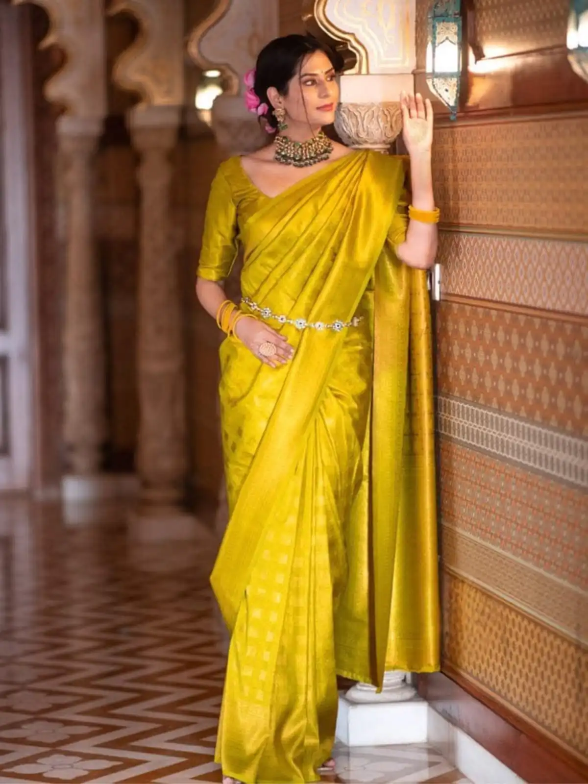 KPR 237 Yellow Soft Lichi Silk Cloth Saree Perfect for Wedding, Party, Family Gatherings, Sangeet, Ethnic Day – . Festive Deal ₹1299. Delivery 4-6 Workin | Creative Sarees, Bollywood Sarees, Designer Sarees, Embroidered Sarees, Ethnic Saree, Modern Digital sarees, Party Wear Sarees, Sarees