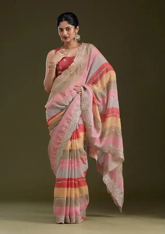 NC 5564 Multi Color Goldy Silk Saree with Zari Work & Embroidery Work. Best Price ₹2149. Delivery 4-6 Working Days. Shop now. | Creative Sarees, Bollywood Sarees, Designer Sarees, Embroidered Sarees, Ethnic Saree, Modern Digital sarees, Party Wear Sarees, Sarees