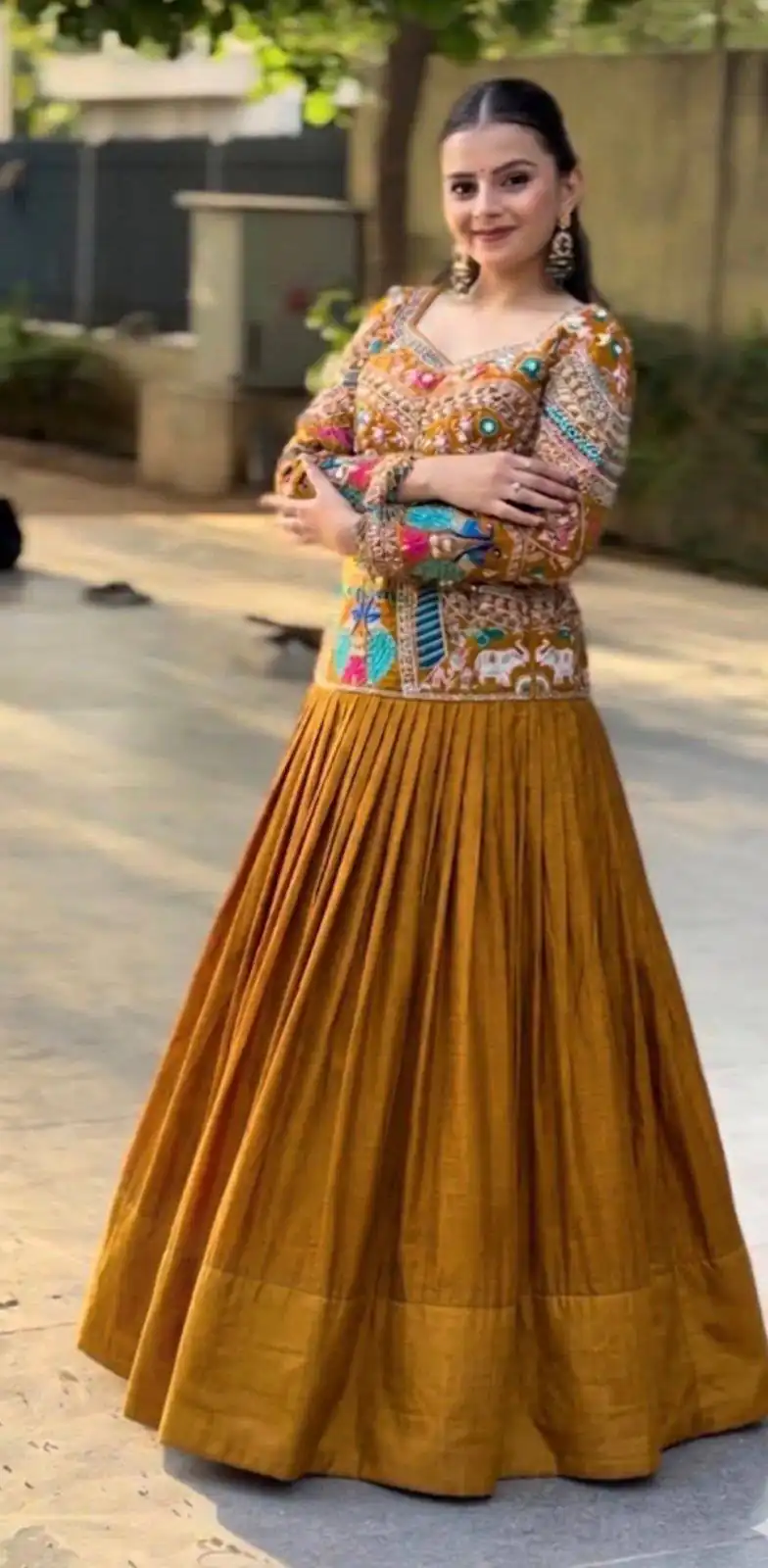 PC 579 Mustered Chinon silk Lehenga Choli with Sequins Work & Embroidery Work. Now at just ₹2749. Delivery 4-6 Working Days. Shop now. | Bollywood Lehenga, Creative Lehenga, Designer Lehenga, Embroidered Lehenga, Lehenga, Party Wear Lehenga