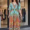 INLI Kaftan vol 7.0 Trendy Sea Green French Crape Prints Kaftan Kurti . Get it for ₹1399. Delivery 4-6 Working Days. Shop now. | Bollywood Kurti, Creative Kurtis, Designer Kurti, Kurti, Party Wear Kurti, Selfie Kurti