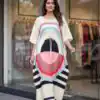 INLI Kaftan vol 7.0 Trendy White French Crape Prints Kaftan Kurti . Get it for ₹1399. Delivery 4-6 Working Days. Shop now. | Bollywood Kurti, Creative Kurtis, Designer Kurti, Kurti, Party Wear Kurti, Selfie Kurti
