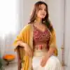 Perfect for Wedding, Party, Festival Celebrations, Holi, Pooja – BB 48 Yellow Yellow Crepe Silk Dhoti Suit. Introductory Price ₹2099. Delivery 4-6 Working | Casual Suits, Jump Suits, Creative suits, Designer Suits, Palazzo Suits, Party Wear Suits, Patiala Suits, Salwar suit, Straight Suits