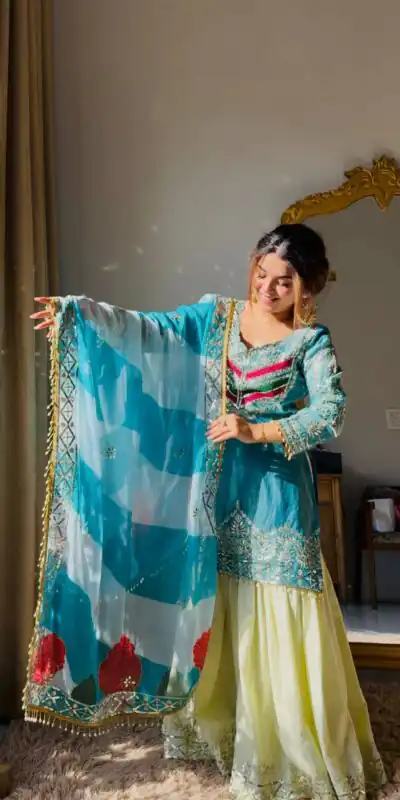 ZC NEHA Blue Mox Fendy Salwar Suit with Embroidery Work & Sequins Work. Get it for ₹2449. Delivery 4-6 Working Days. Shop now. | Casual Suits, Jump Suits, Creative suits, Designer Suits, Palazzo Suits, Party Wear Suits, Patiala Suits, Salwar suit, Straight Suits