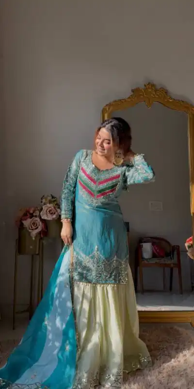 ZC NEHA Blue Mox Fendy Salwar Suit with Embroidery Work & Sequins Work. Get it for ₹2449. Delivery 4-6 Working Days. Shop now. | Casual Suits, Jump Suits, Creative suits, Designer Suits, Palazzo Suits, Party Wear Suits, Patiala Suits, Salwar suit, Straight Suits