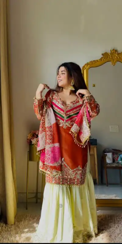 ZC NEHA Orange Mox Fendy Salwar Suit with Embroidery Work & Sequins Work. Get it for ₹2449. Delivery 4-6 Working Days. Shop now. | Casual Suits, Jump Suits, Creative suits, Designer Suits, Palazzo Suits, Party Wear Suits, Patiala Suits, Salwar suit, Straight Suits