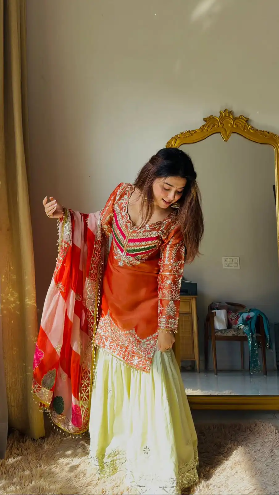 ZC NEHA Orange Mox Fendy Salwar Suit with Embroidery Work & Sequins Work. Get it for ₹2449. Delivery 4-6 Working Days. Shop now. | Casual Suits, Jump Suits, Creative suits, Designer Suits, Palazzo Suits, Party Wear Suits, Patiala Suits, Salwar suit, Straight Suits
