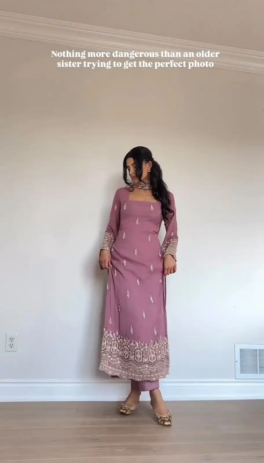 Simple Onion Faux Georgette Embroider Work Salwar Suit