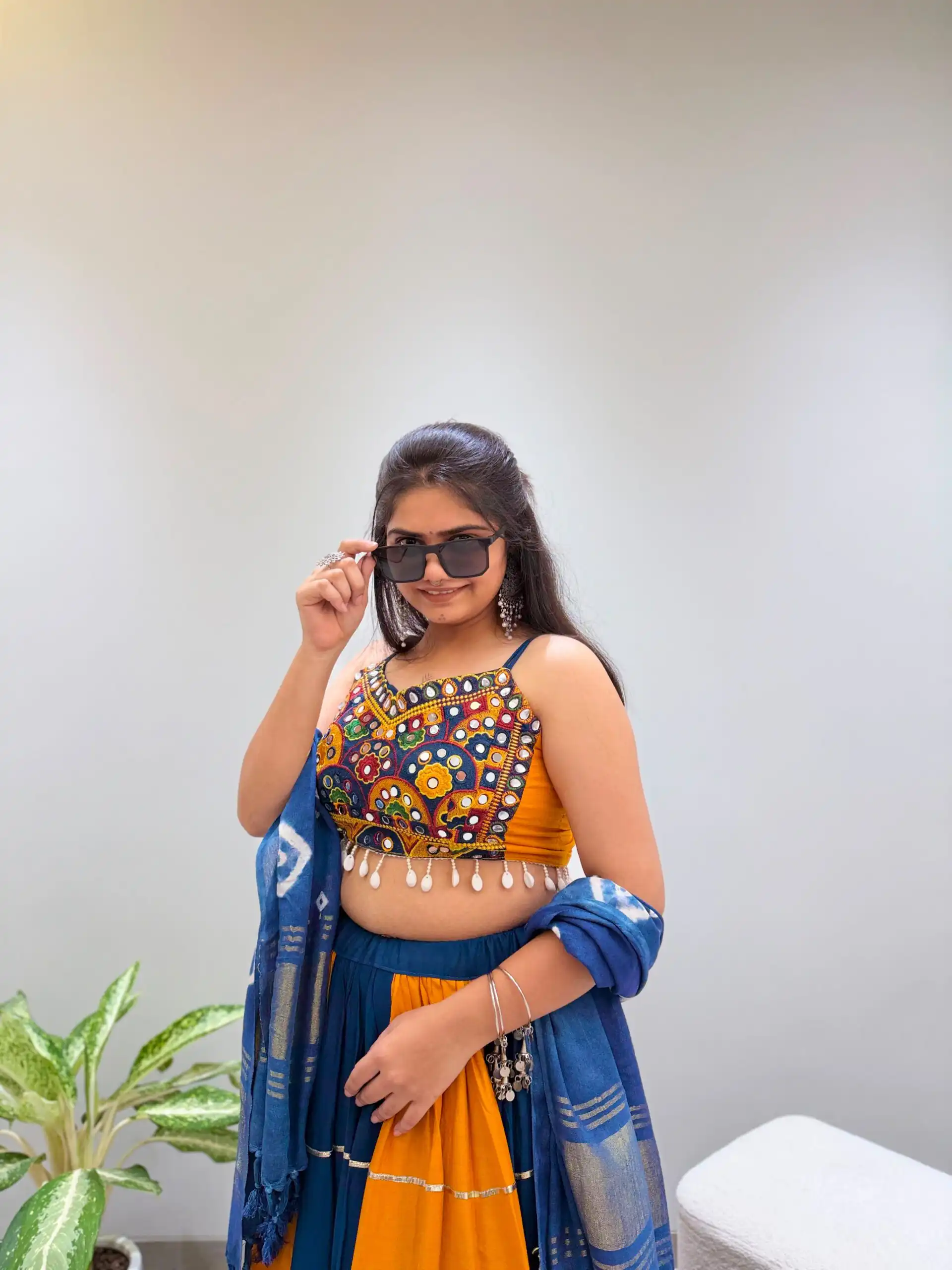 Trendy Blue Rayon Embroider Work Lehenga Choli - Image 8