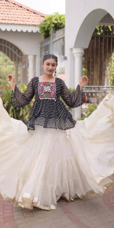 KA 5074 Black Kora Cotton Lehenga Choli erfect for Wedding, Party, Haldi, Traditional Day, Makar Sankranti – . Special Price ₹2849. Delivery 4-6 Working | Bollywood Lehenga, Creative Lehenga, Designer Lehenga, Embroidered Lehenga, Lehenga, Party Wear Lehenga