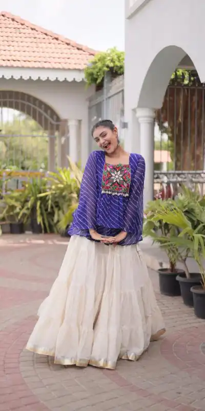 KA 5074 Blue Kora Cotton Lehenga Choli erfect for Wedding, Party, Haldi, Traditional Day, Makar Sankranti – . Special Price ₹2849. Delivery 4-6 Working | Bollywood Lehenga, Creative Lehenga, Designer Lehenga, Embroidered Lehenga, Lehenga, Party Wear Lehenga