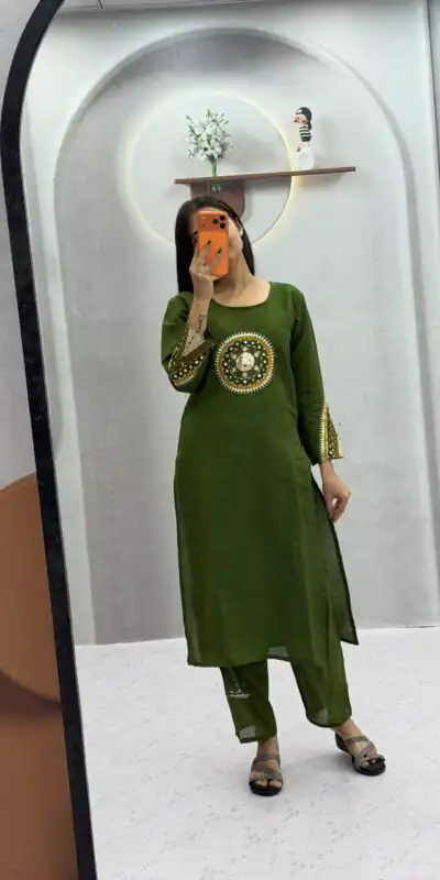 PC 598 Green Roman Silk Salwar Suit with Sequins Work & Embroidery Work. Available at ₹2099 only. Delivery 4-6 Working Days. Shop now. | Casual Suits, Jump Suits, Creative suits, Designer Suits, Palazzo Suits, Party Wear Suits, Patiala Suits, Salwar suit, Straight Suits
