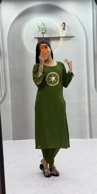 PC 598 Green Roman Silk Salwar Suit with Sequins Work & Embroidery Work. Available at ₹2099 only. Delivery 4-6 Working Days. Shop now. | Casual Suits, Jump Suits, Creative suits, Designer Suits, Palazzo Suits, Party Wear Suits, Patiala Suits, Salwar suit, Straight Suits