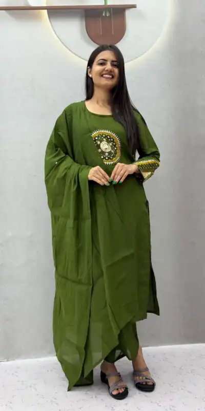 PC 598 Green Roman Silk Salwar Suit with Sequins Work & Embroidery Work. Available at ₹2099 only. Delivery 4-6 Working Days. Shop now. | Casual Suits, Jump Suits, Creative suits, Designer Suits, Palazzo Suits, Party Wear Suits, Patiala Suits, Salwar suit, Straight Suits