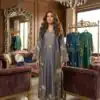 ST 249 Grey Roman Silk Salwar Suit with Sequins Work & Embroidery Work. Available at ₹2099 only. Delivery 4-6 Working Days. Shop now. | Casual Suits, Jump Suits, Creative suits, Designer Suits, Palazzo Suits, Party Wear Suits, Patiala Suits, Salwar suit, Straight Suits