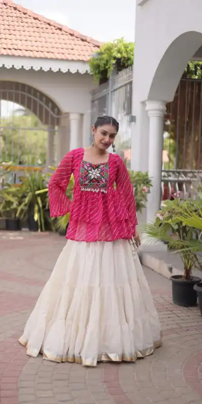 KA 5074 Pink Kora Cotton Lehenga Choli erfect for Wedding, Party, Haldi, Traditional Day, Makar Sankranti – . Special Price ₹2849. Delivery 4-6 Working | Bollywood Lehenga, Creative Lehenga, Designer Lehenga, Embroidered Lehenga, Lehenga, Party Wear Lehenga