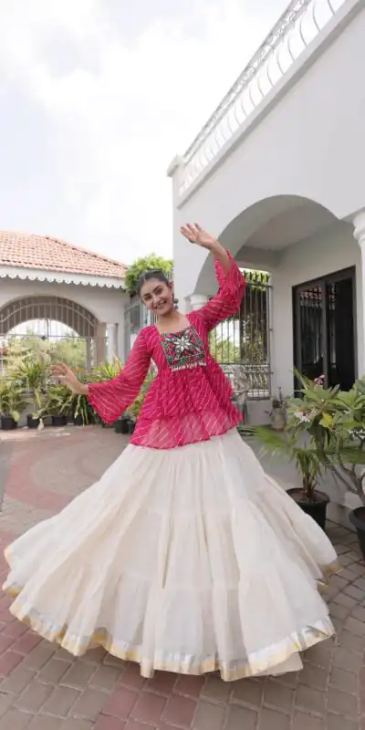 KA 5074 Pink Kora Cotton Lehenga Choli erfect for Wedding, Party, Haldi, Traditional Day, Makar Sankranti – . Special Price ₹2849. Delivery 4-6 Working | Bollywood Lehenga, Creative Lehenga, Designer Lehenga, Embroidered Lehenga, Lehenga, Party Wear Lehenga