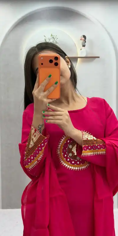PC 598 Pink Roman Silk Salwar Suit with Sequins Work & Embroidery Work. Available at ₹2099 only. Delivery 4-6 Working Days. Shop now. | Casual Suits, Jump Suits, Creative suits, Designer Suits, Palazzo Suits, Party Wear Suits, Patiala Suits, Salwar suit, Straight Suits