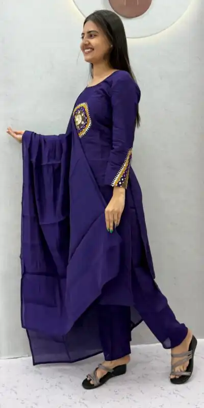PC 598 Purple Roman Silk Salwar Suit with Sequins Work & Embroidery Work. Available at ₹2099 only. Delivery 4-6 Working Days. Shop now. | Casual Suits, Jump Suits, Creative suits, Designer Suits, Palazzo Suits, Party Wear Suits, Patiala Suits, Salwar suit, Straight Suits
