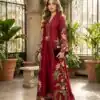 ST 249 Red Roman Silk Salwar Suit with Sequins Work & Embroidery Work. Available at ₹2099 only. Delivery 4-6 Working Days. Shop now. | Casual Suits, Jump Suits, Creative suits, Designer Suits, Palazzo Suits, Party Wear Suits, Patiala Suits, Salwar suit, Straight Suits