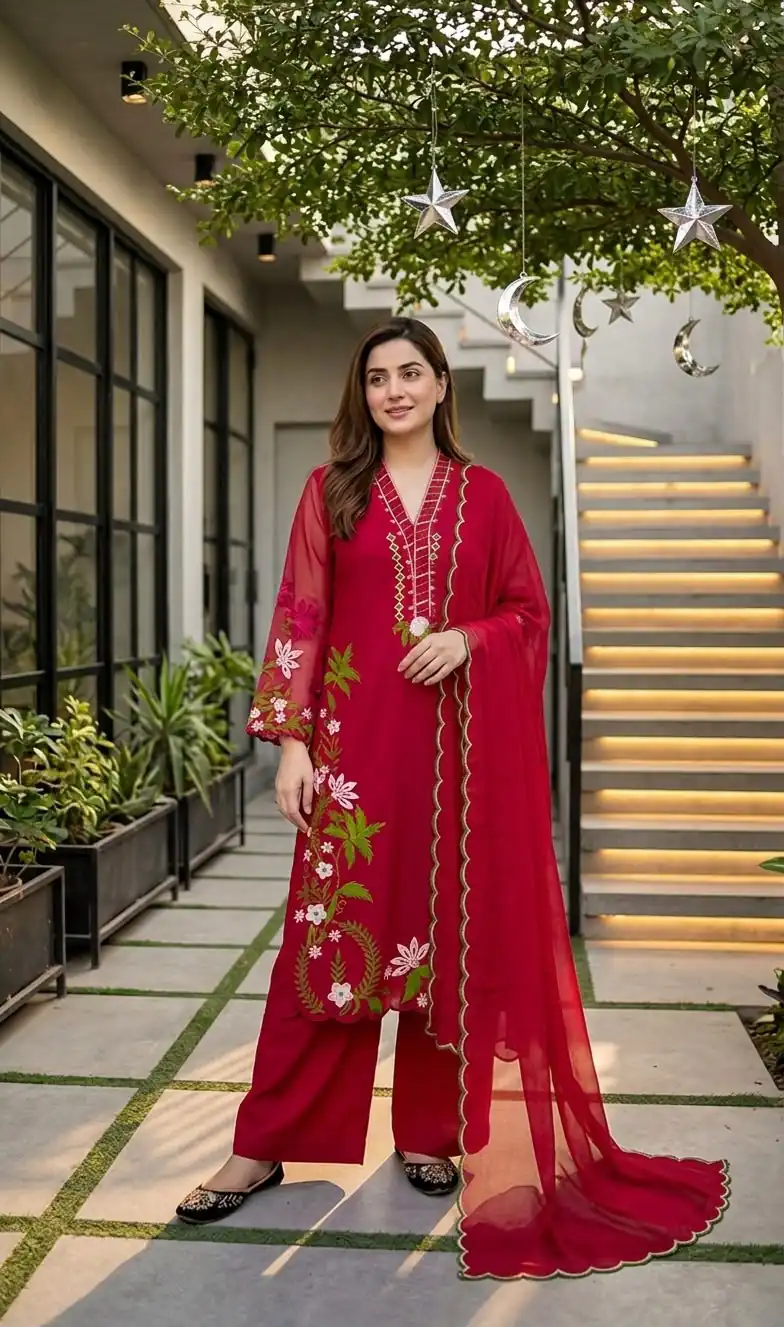 ST 249 Red Roman Silk Salwar Suit with Sequins Work & Embroidery Work. Available at ₹2099 only. Delivery 4-6 Working Days. Shop now. | Casual Suits, Jump Suits, Creative suits, Designer Suits, Palazzo Suits, Party Wear Suits, Patiala Suits, Salwar suit, Straight Suits