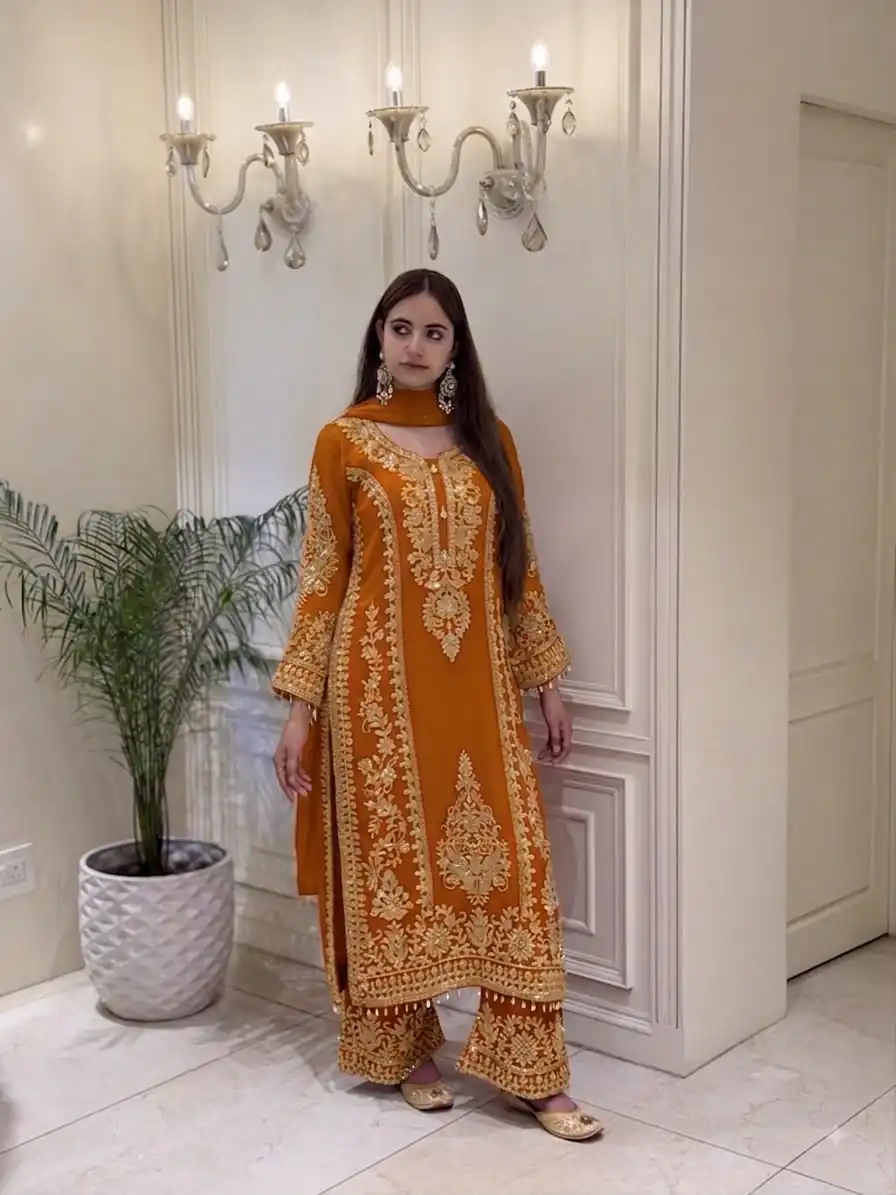 SRK 5365 Mastered Faux Georgette Salwar Suit erfect for Wedding, Party, Mehendi, Pongal, Reception – . Available at ₹2449 only. Delivery 4-6 Working Days | Casual Suits, Jump Suits, Creative suits, Designer Suits, Palazzo Suits, Party Wear Suits, Patiala Suits, Salwar suit, Straight Suits