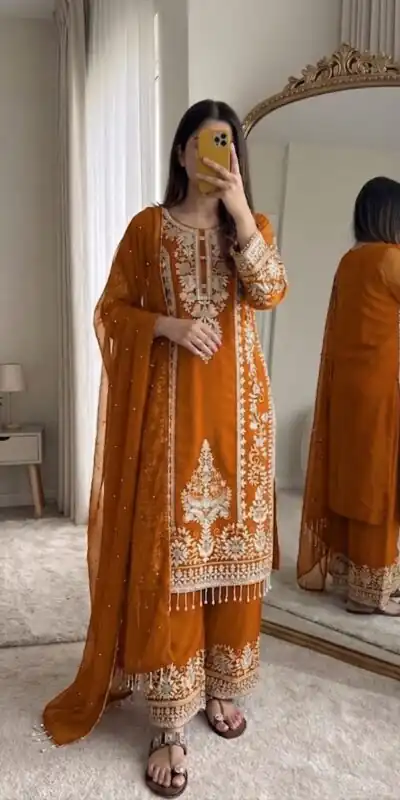 SRK 5365 Mastered Faux Georgette Salwar Suit erfect for Wedding, Party, Mehendi, Pongal, Reception – . Available at ₹2449 only. Delivery 4-6 Working Days | Casual Suits, Jump Suits, Creative suits, Designer Suits, Palazzo Suits, Party Wear Suits, Patiala Suits, Salwar suit, Straight Suits