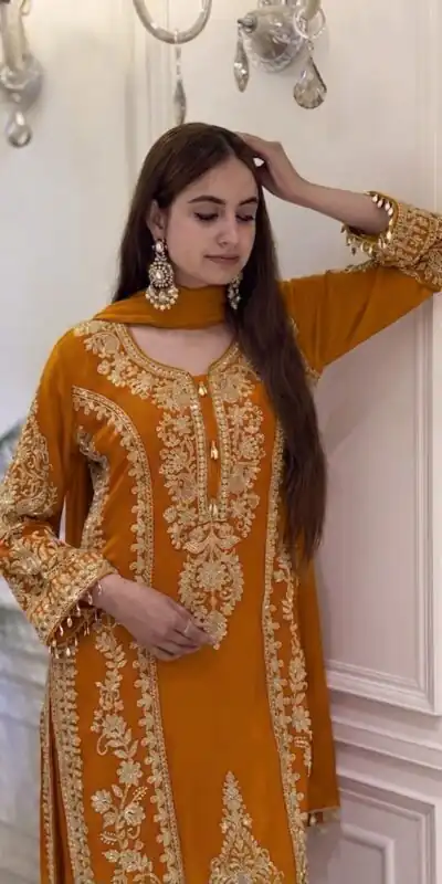 SRK 5365 Mastered Faux Georgette Salwar Suit erfect for Wedding, Party, Mehendi, Pongal, Reception – . Available at ₹2449 only. Delivery 4-6 Working Days | Casual Suits, Jump Suits, Creative suits, Designer Suits, Palazzo Suits, Party Wear Suits, Patiala Suits, Salwar suit, Straight Suits
