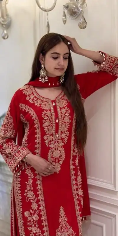 SRK 5365 Pink Faux Georgette Salwar Suit erfect for Wedding, Party, Mehendi, Pongal, Reception – . Available at ₹2449 only. Delivery 4-6 Working Days | Casual Suits, Jump Suits, Creative suits, Designer Suits, Palazzo Suits, Party Wear Suits, Patiala Suits, Salwar suit, Straight Suits
