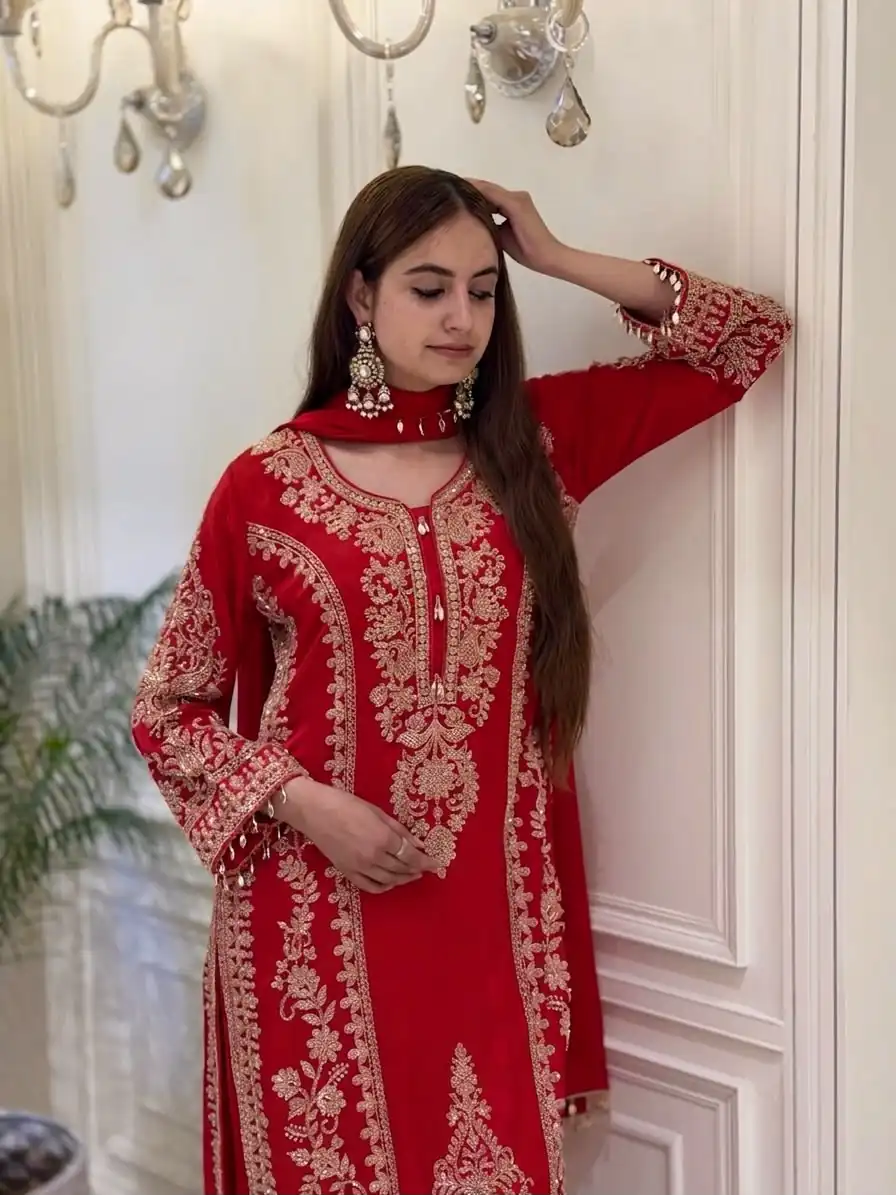 SRK 5365 Pink Faux Georgette Salwar Suit erfect for Wedding, Party, Mehendi, Pongal, Reception – . Available at ₹2449 only. Delivery 4-6 Working Days | Casual Suits, Jump Suits, Creative suits, Designer Suits, Palazzo Suits, Party Wear Suits, Patiala Suits, Salwar suit, Straight Suits