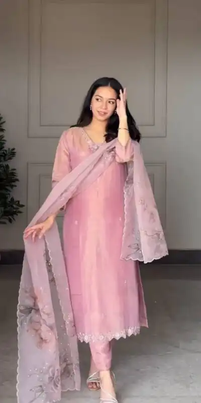 DB 006 Pink Pure Natural Crep Salwar Suit with Moti Work & Embroidery Work. Affordable Price ₹2199. Delivery 4-6 Working Days. Shop now. | Casual Suits, Jump Suits, Creative suits, Designer Suits, Palazzo Suits, Party Wear Suits, Patiala Suits, Salwar suit, Straight Suits