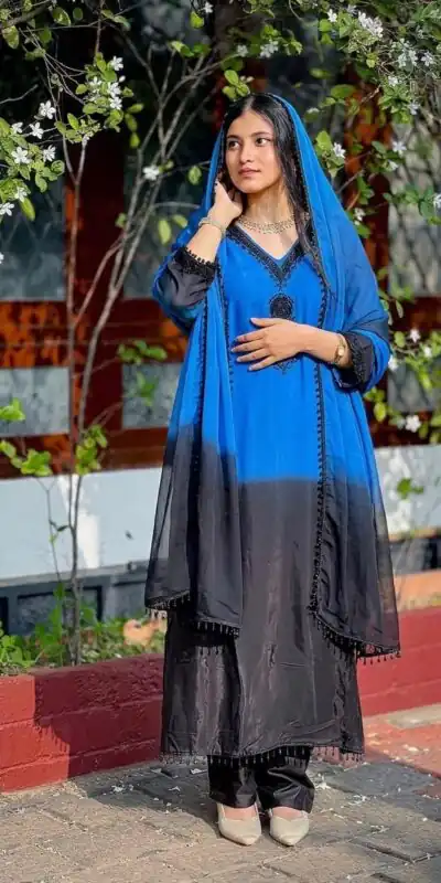 SR 1710 Blue French Crep Silk Salwar Suit Perfect for Wedding, Party, Engagement, Baisakhi, Pongal – . Special Price ₹2149. Delivery 4-6 Working Days | Casual Suits, Jump Suits, Creative suits, Designer Suits, Palazzo Suits, Party Wear Suits, Patiala Suits, Salwar suit, Straight Suits