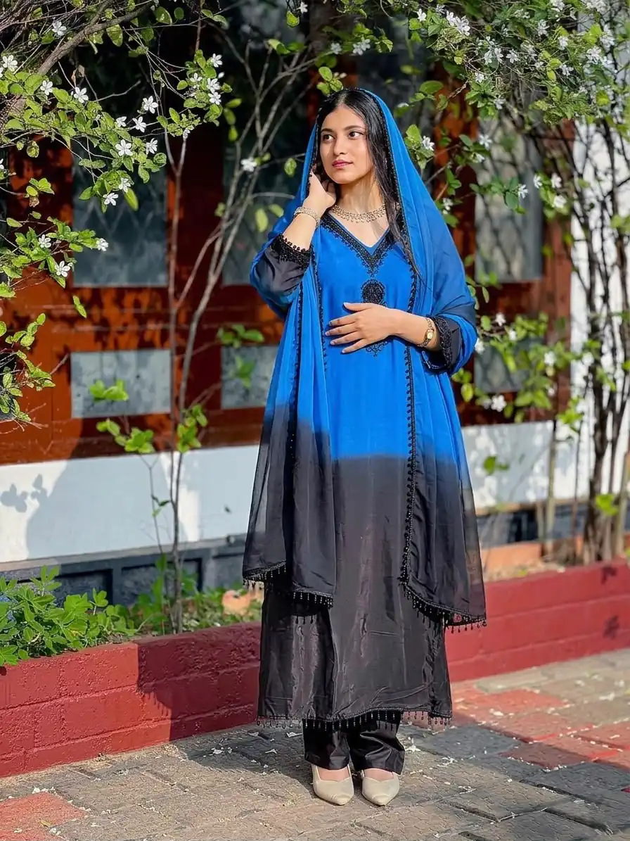 SR 1710 Blue French Crep Silk Salwar Suit Perfect for Wedding, Party, Engagement, Baisakhi, Pongal – . Special Price ₹2149. Delivery 4-6 Working Days | Casual Suits, Jump Suits, Creative suits, Designer Suits, Palazzo Suits, Party Wear Suits, Patiala Suits, Salwar suit, Straight Suits