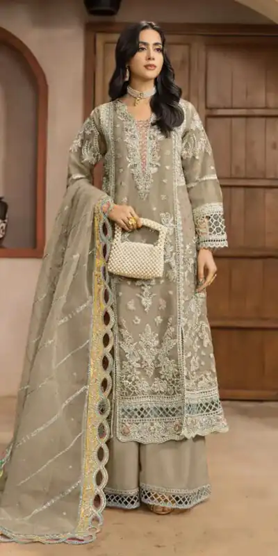 FC 1232 Grey| Chiffon Salwar Suit with Embroidery Work & Sequins Work. Introductory Price ₹2649. Delivery 4-6 Working Days. Shop now. | Casual Suits, Jump Suits, Creative suits, Designer Suits, Palazzo Suits, Party Wear Suits, Patiala Suits, Salwar suit, Straight Suits