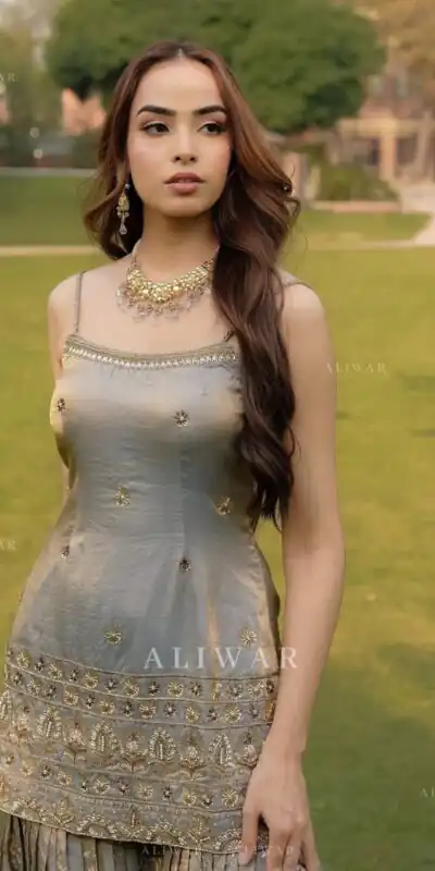 ST 227 Grey in Color Organza Silk Embroidery Work Salwar Suit . Festive Deal ₹2399. Delivery 4-6 Working Days. Online Shop now. | Casual Suits, Jump Suits, Creative suits, Designer Suits, Palazzo Suits, Party Wear Suits, Patiala Suits, Salwar suit, Straight Suits