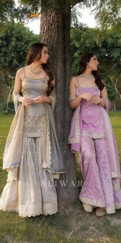 ST 227 Lavender in Color Organza Silk Embroidery Work Salwar Suit . Festive Deal ₹2399. Delivery 4-6 Working Days. Shop now. | Casual Suits, Jump Suits, Creative suits, Designer Suits, Palazzo Suits, Party Wear Suits, Patiala Suits, Salwar suit, Straight Suits